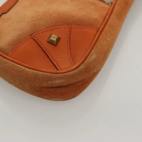 GUCCI GG Canvas Chain Accessory Pouch Orange - Picture 9 of 15